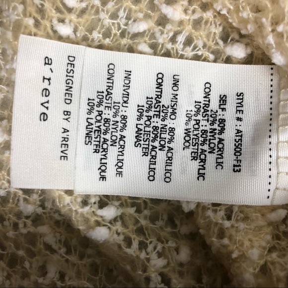 Anthro A’reve criss cross pullover sweater L - Picture 5 of 7